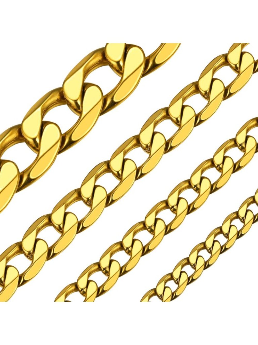 Stainless Steel Cuban Link Chain Necklace for Men - Stylish Jewelry Accessory
